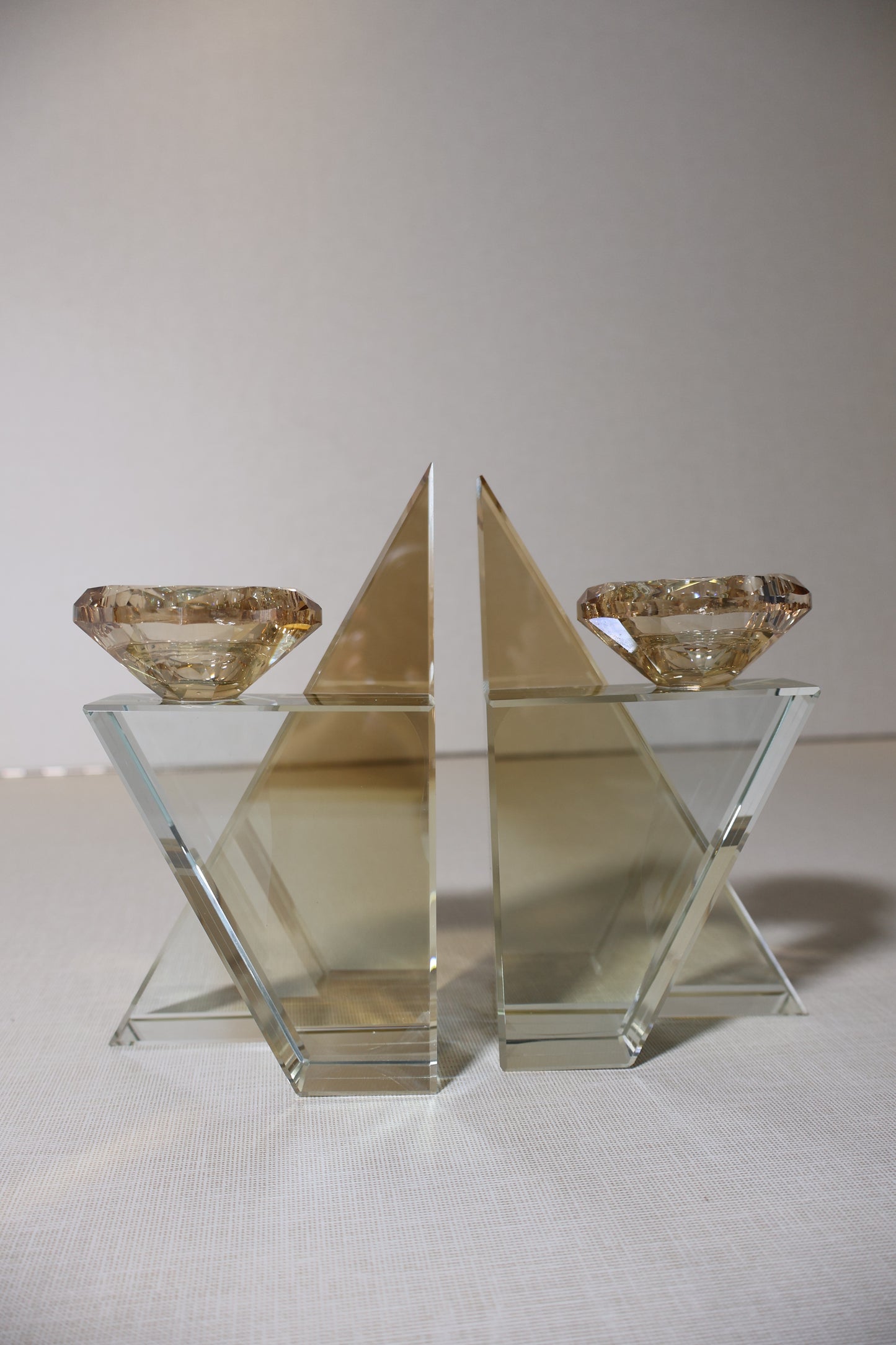 פמוטי קריסטל בצורת מגן דוד