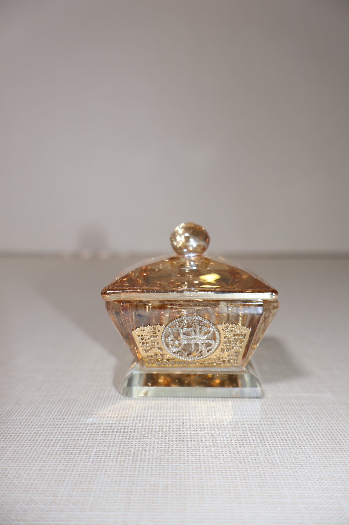 מלחיית קריסטל שמפנייה- דגם פלקטה ירושלים זהב