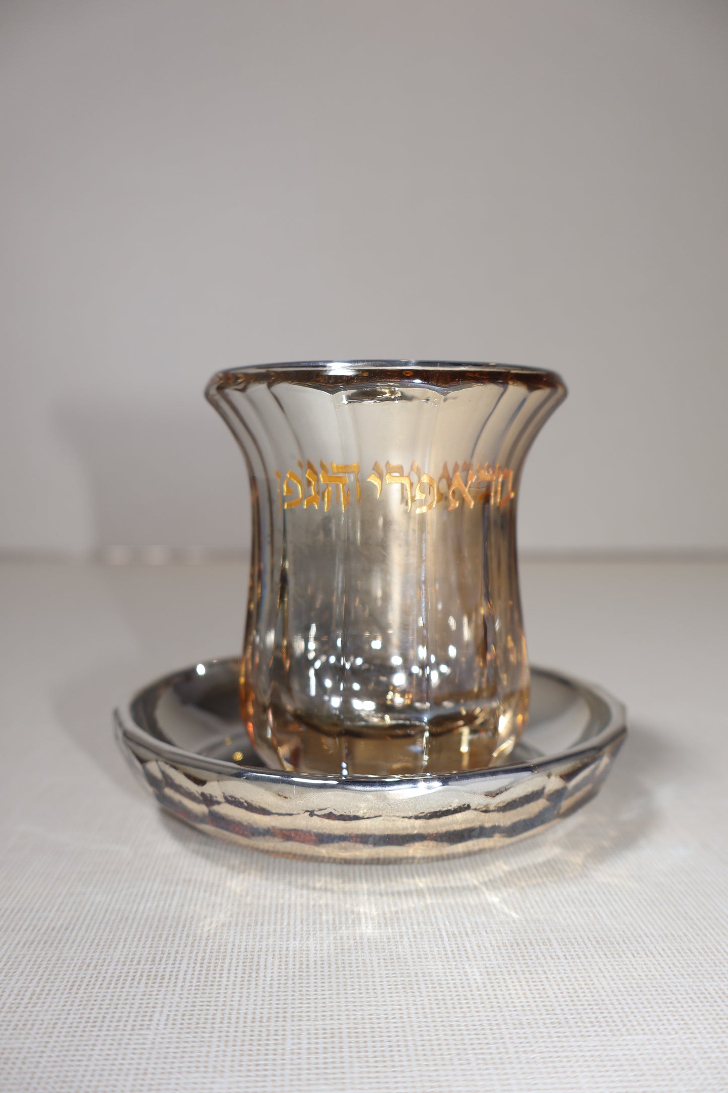 גביע קריסטל שמפנייה מהודר – דגם בורא פרי הגפן