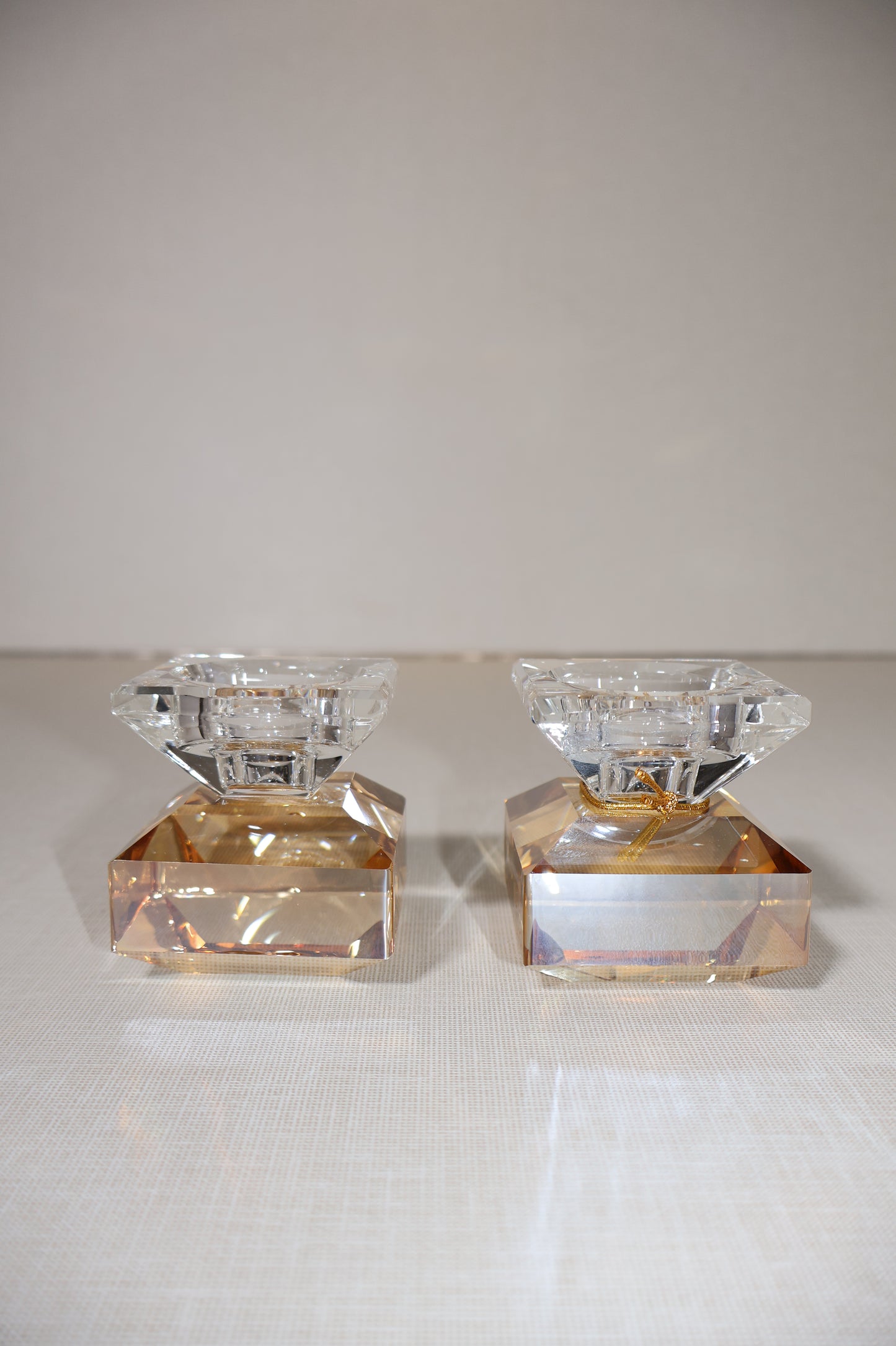 זוג פמוטי קריסטל מהודרים