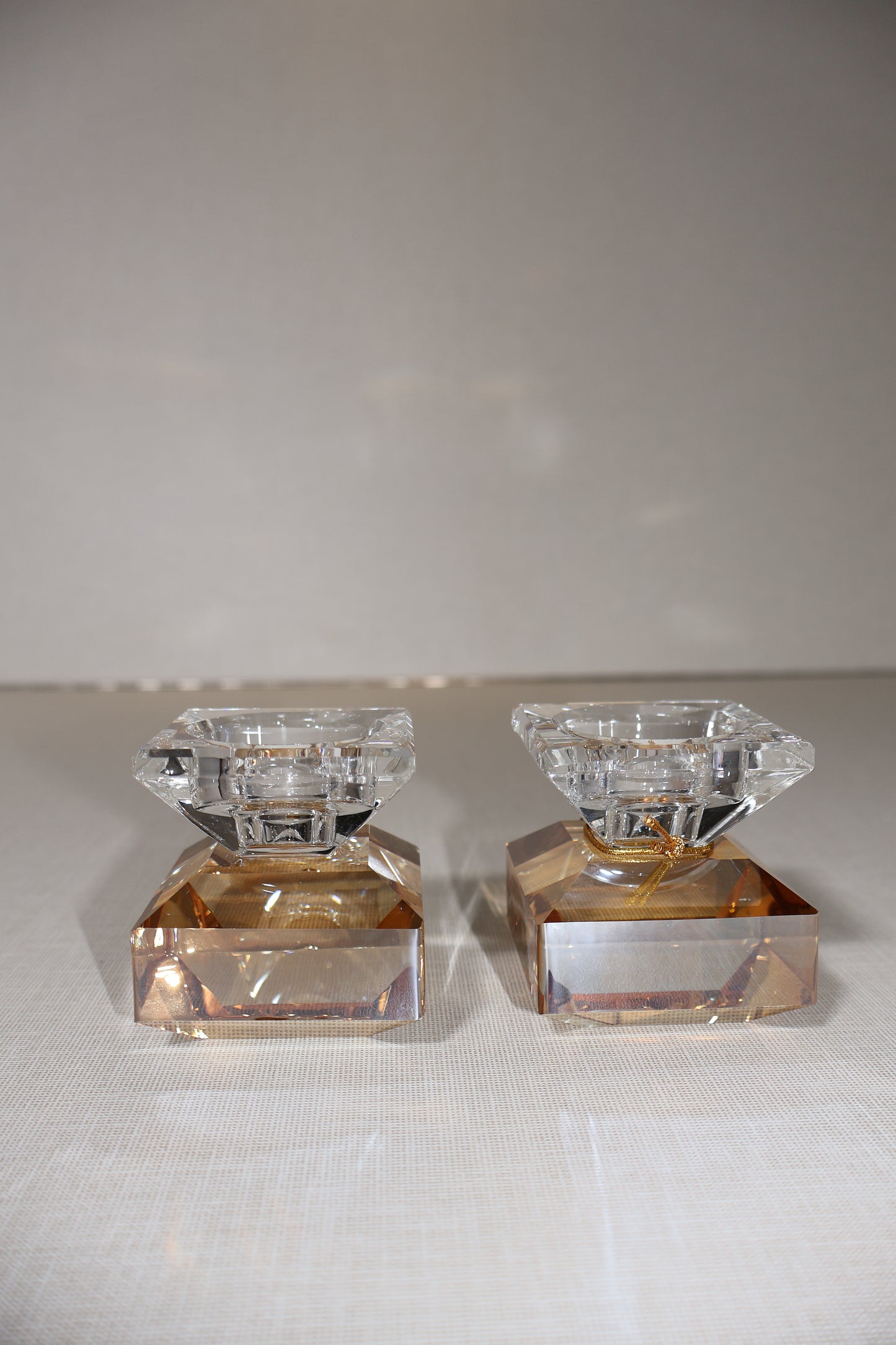 זוג פמוטי קריסטל מהודרים