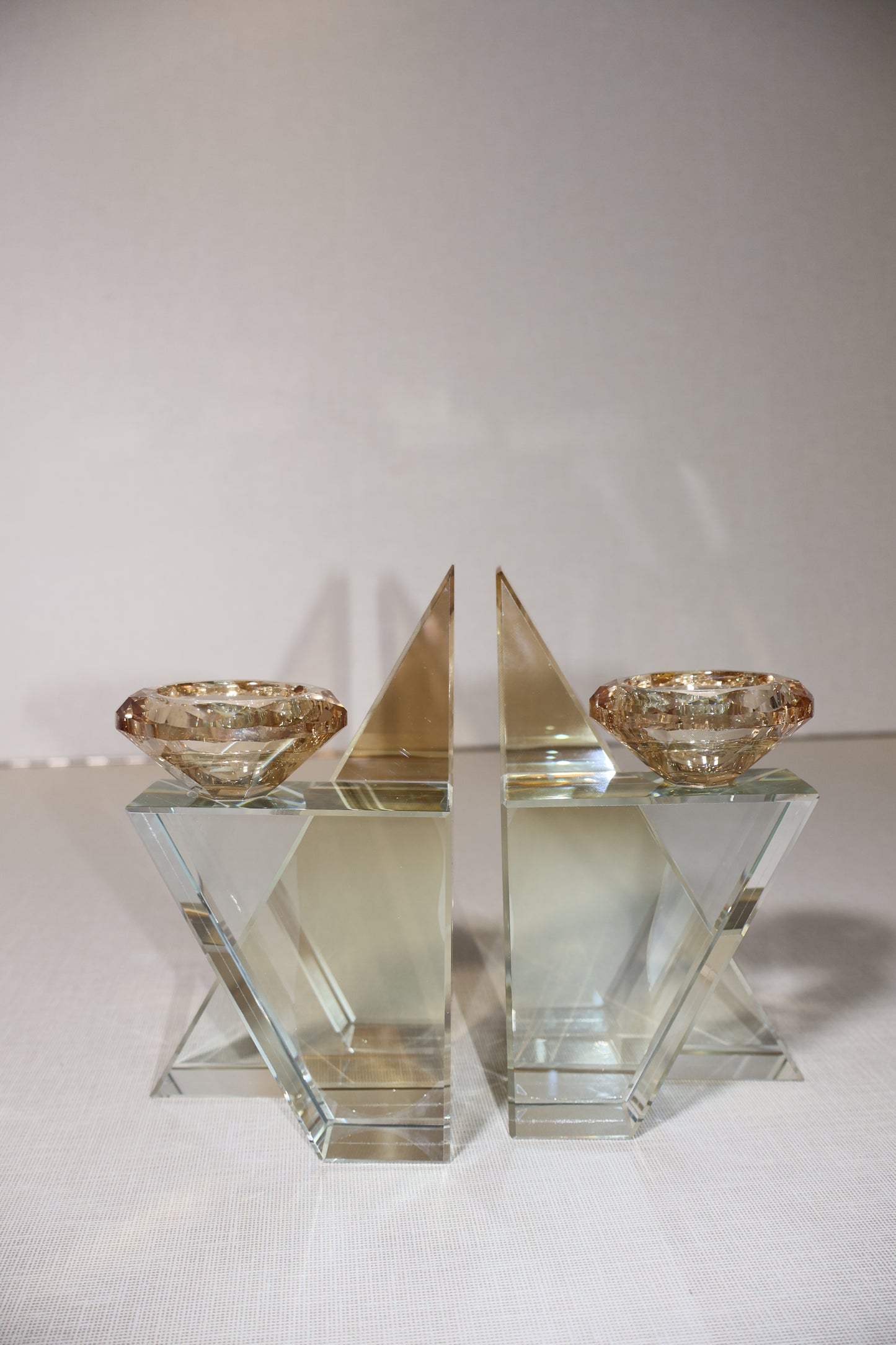 פמוטי קריסטל בצורת מגן דוד