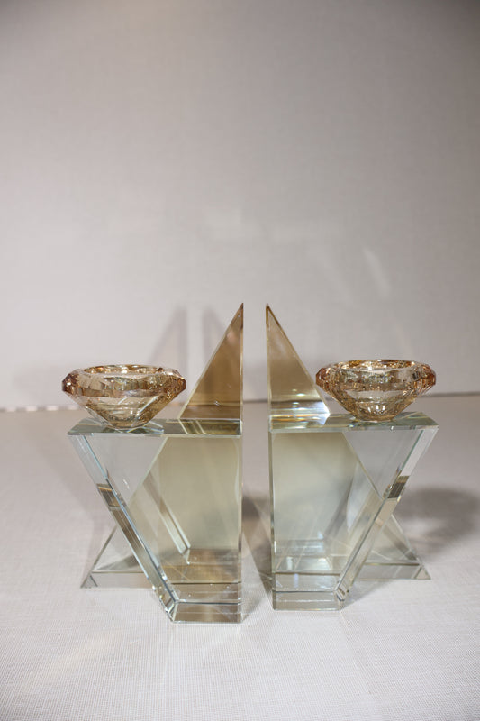 פמוטי קריסטל בצורת מגן דוד