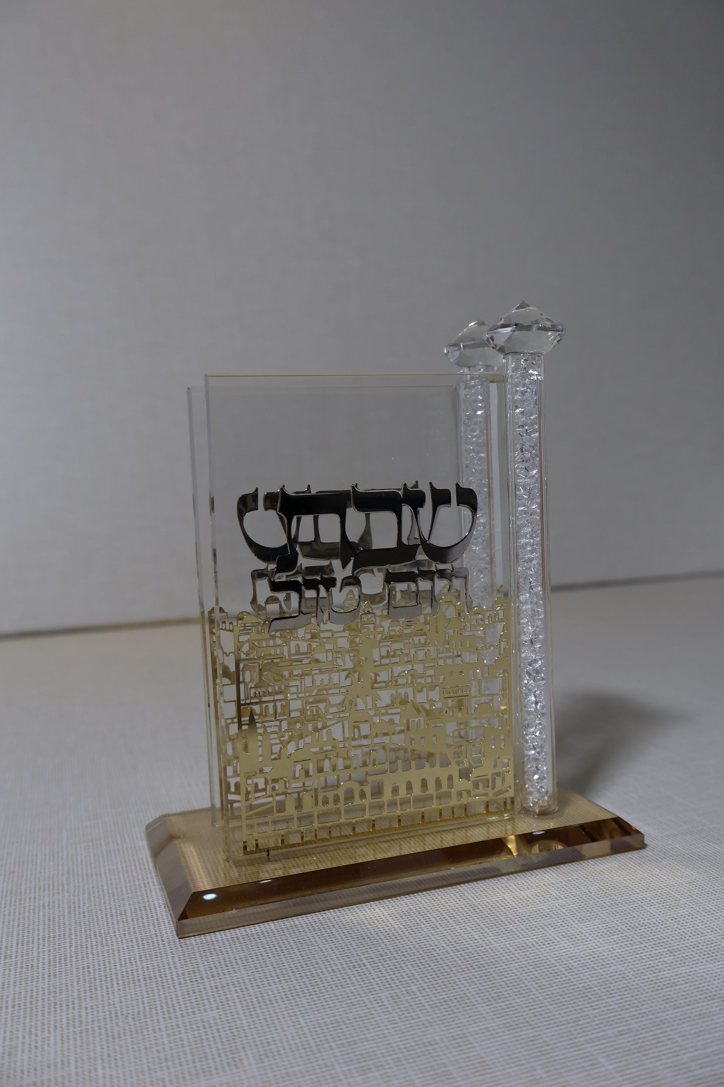 מעמד קריסטל לגפרורים – דגם "חומות ירושלים"