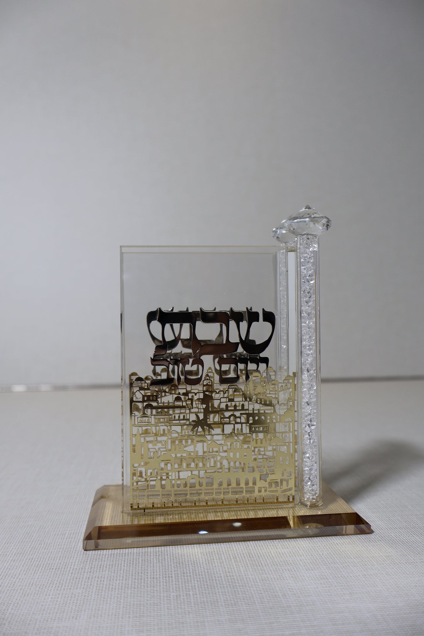 מעמד קריסטל לגפרורים – דגם "חומות ירושלים"