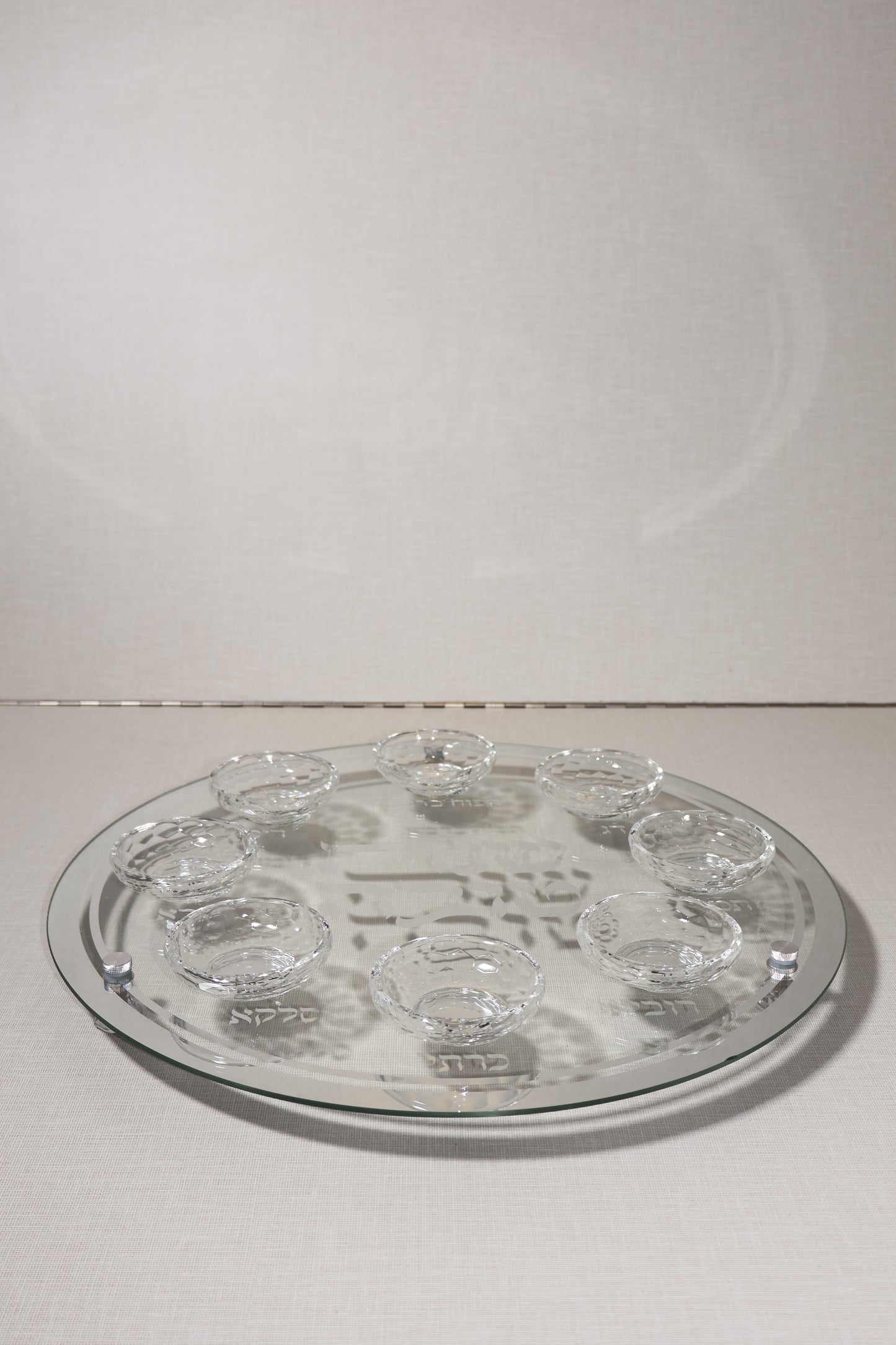 צלחת ברכות לראש השנה – קריסטל מראה מהודרת